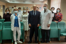 Член Совета Республики В.Чайчиц встретился трудовым коллективом ГУ НПЦ «Мать и дитя»