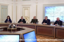 В заседании Совета Безопасности у Главы государства приняла участие Председатель Совета Республики Н.Кочанова