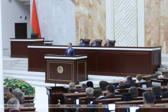 Сегодня прошло совместное заседание Палаты представителей и Совета Республики Национального собрания Республики Беларусь