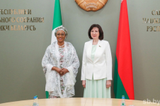 Председатель Совета Республики Наталья Кочанова встретилась с первыми леди Нигерии и Кыргызстана
