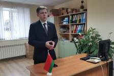 Член Президиума Совета Республики С.Сивец в рамках единого дня информирования провел встречу с трудовым коллективом ООО «Пуховичимясопродукт»