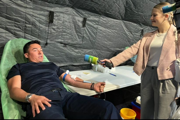 Член Совета Республики Д.Басков присоединился к акции по добровольной сдаче крови