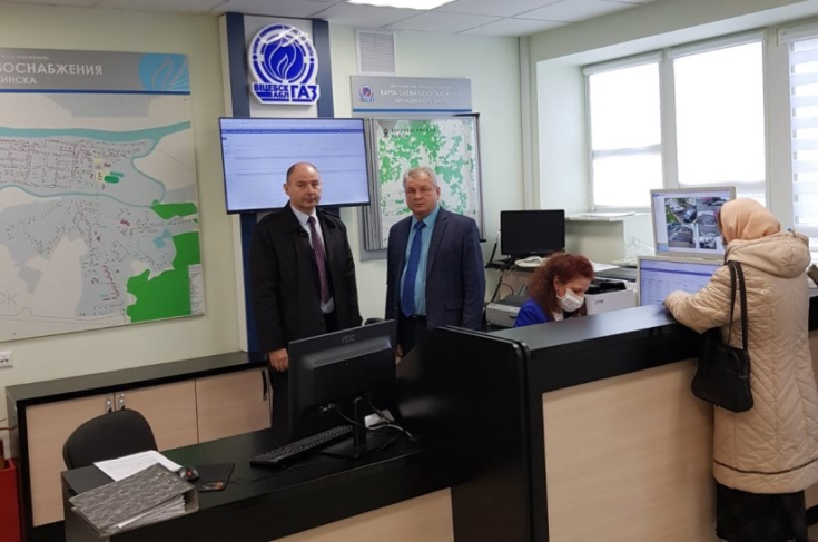 Член Совета Республики А.Кушнаренко посетил Верхнедвинский район газоснабжения