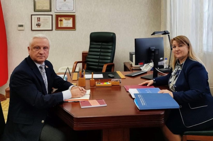 Член Президиума Совета Республики С.Рачков встретился с первым заместителем Ответственного секретаря Парламентского Собрания Союза Беларуси и России