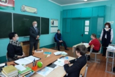 Член Совета Республики В.Котович встретился с учащимися Боровиковской средней школы