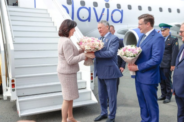 Председатель Совета Республики Национального собрания Республики Беларусь Наталья Кочанова прибыла в Нижний Новгород для участия в мероприятиях XII Форума регионов России и Беларуси