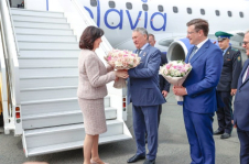 Председатель Совета Республики Национального собрания Республики Беларусь Наталья Кочанова прибыла в Нижний Новгород для участия в мероприятиях XII Форума регионов России и Беларуси