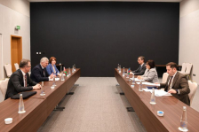 Заместитель Председателя Совета Республики В.Бельский провел встречу с Председателем Милли Меджлиса Азербайджанской Республики С.Гафаровой