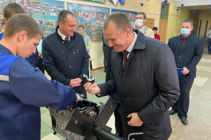 Заместитель Председателя Совета Республики А.Исаченко посетил Марьиногорский государственный аграрно-технический колледж