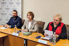 Екатерина Зенкевич посетила Светлогорский район и приняла участие в Едином дне информирования в Светлогорском районном отделе по чрезвычайным ситуациям Гомельского областного управления МЧС