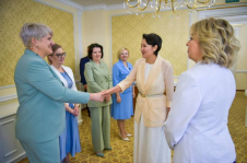 Член Совета Республики М.Ильина в составе делегации Белорусского союза женщин встретилась с первой леди Кыргызстана Айгуль Жапаровой