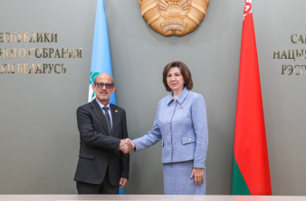 В Совете Республики состоялась встреча Председателя Совета Республики Натальи Кочановой с делегацией Парламента стран Латинской Америки и Карибского бассейна во главе с Председателем ПАРЛАТИНО Роландо Гонсалесом Патрисио