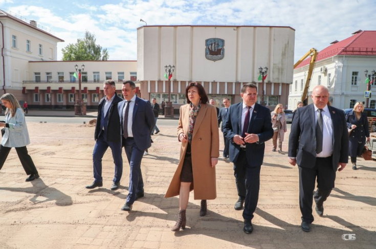 Наталья Кочанова проконтролировала ход подготовки объектов к XI Форуму регионов Беларуси и России