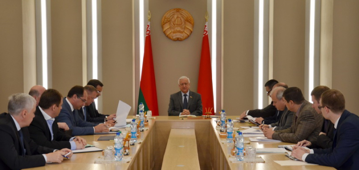Председатель Совета Республики Мясникович М.В. провел совещание по вопросам строительства в Туркменистане Гарлыкского горно-обогатительного комбината
