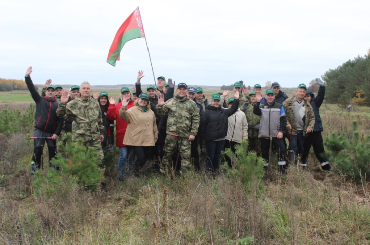 Член Совета Республики А.Жамойда принял участие в республиканской акции «Дай лесу новае жыццё!»