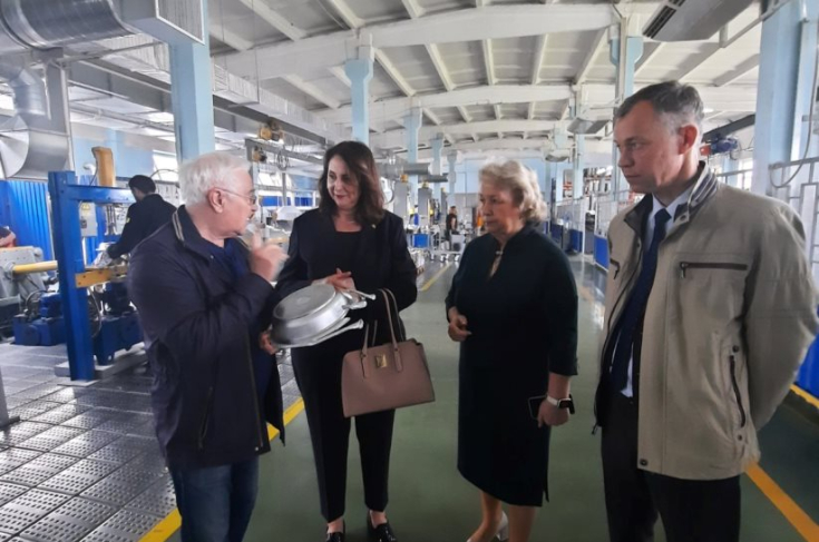 Член Совета Республики И.Толкачева посетила Лунинецкий район