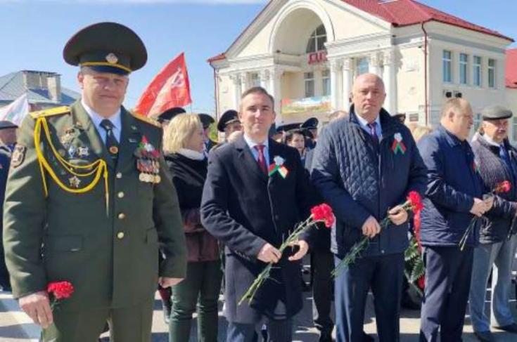 Г.Лапицкий принял участие в праздничном митинге ко Дню Победы в Лиозно