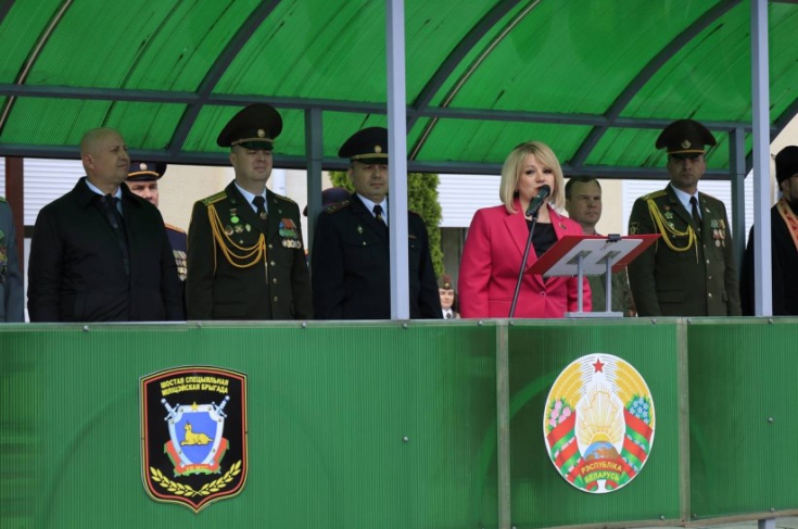 Член Совета Республики Л.Сапего приняла участие в церемонии принятия военной присяги