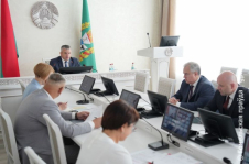 Член Совета Республики Е.Зенкевич приняла участие в заседании штаба Гомельской области по ликвидации последствий урагана