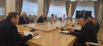 Член Президиума Совета Республики Сергей Алейник провел заседание Постоянной комиссии по международным делам и национальной безопасности восьмого созыва