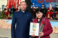 Сергей Сыранков принял участие в торжественном митинге, посвященном 83-й годовщине освобождения Краснопольщины от немецко-фашистских захватчиков