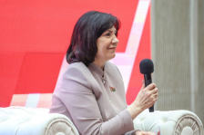 Председатель Совета Республики Наталья Кочанова встретилась с участниками культурно-образовательного белорусско-российского проекта «Поезд Памяти»