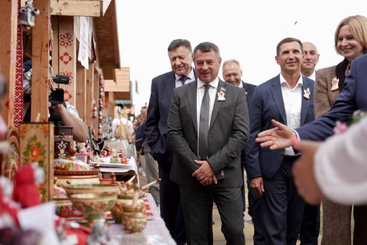Александр Горошкин принимает участие в республиканском празднике «Купалье» в Александрии