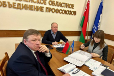 Член Совета Республики В.Лискович провел плановое совещание с председателями областных организаций отраслевых профсоюзов