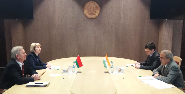 Член Президиума Совета Республики С.Рахманов встретился с Чрезвычайным и Полномочным Послом Индии в Беларуси