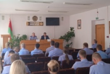 Член Совета Республики В.Полищук встретился с личным составом Осиповичского РОВД
