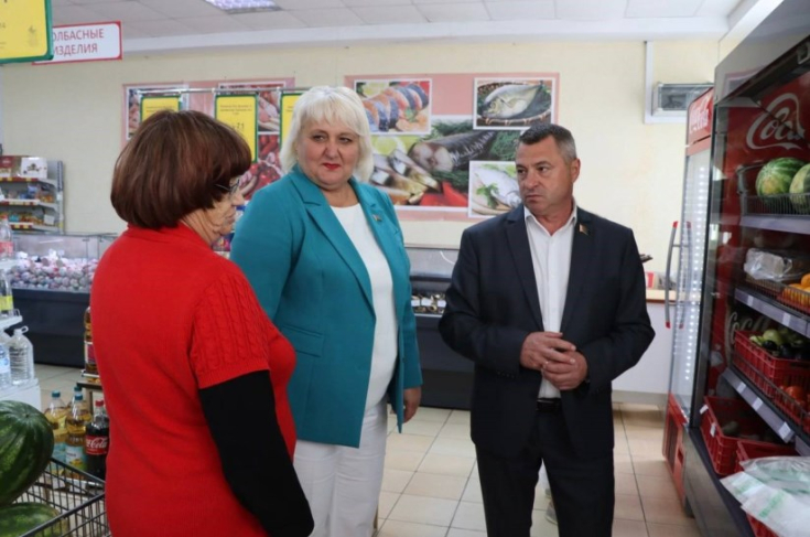 А.Горошкин провел мониторинг ассортимента товаров в Слагороде