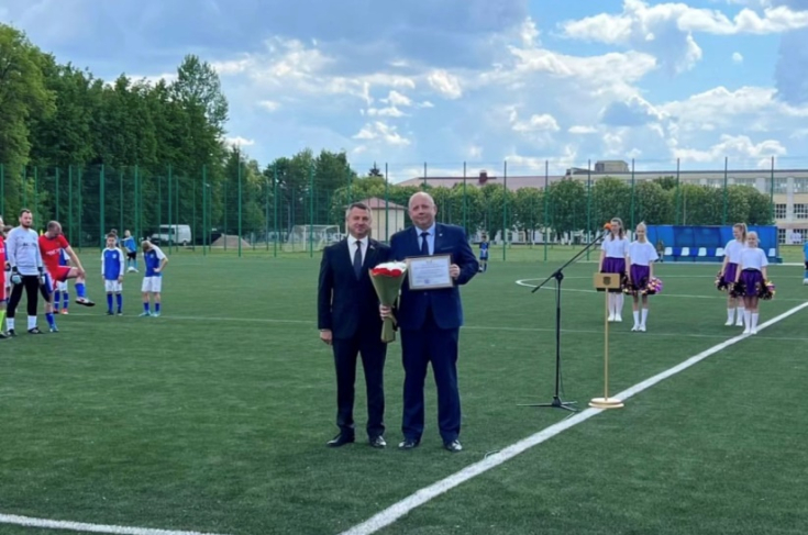 Член Совета Республики А.Горошкин принял участие в открытии стадиона в г. Могилеве