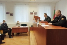 Член Совета Республики В.Полищук выступил перед сотрудниками отдела внутренних дел Белыничского райисполкома