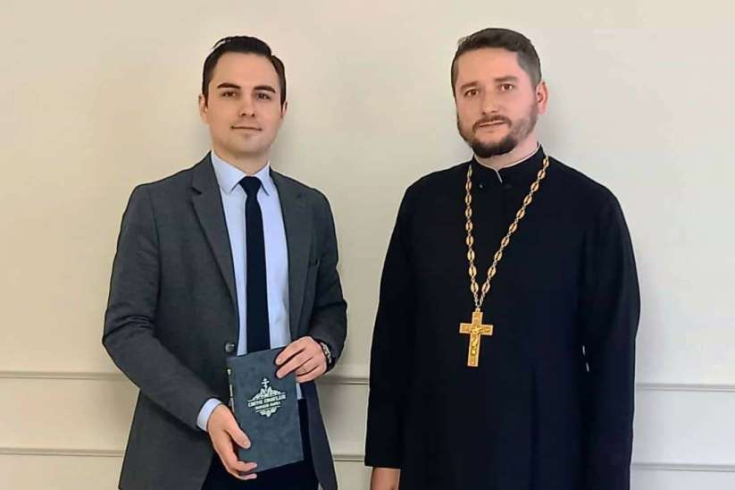 Председатель Молодежного парламента Е.Макаревич встретился с представителем Белорусской православной церкви
