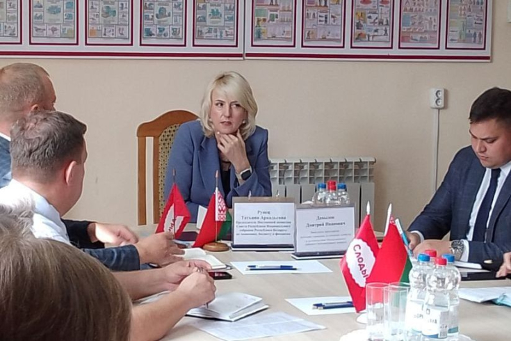 Член Президиума Совета Республики Т.Рунец встретилась с коллективом кондитерской фабрики «Слодыч»