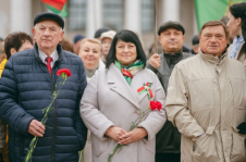 Член Совета Республики Т.Абель приняла участие в торжественном митинге, приуроченном к годовщине Октябрьской революции