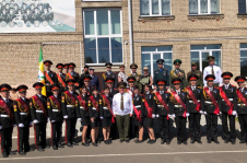 А.Кривоносов принял участие в торжественной линейке в Гомельском кадетском училище