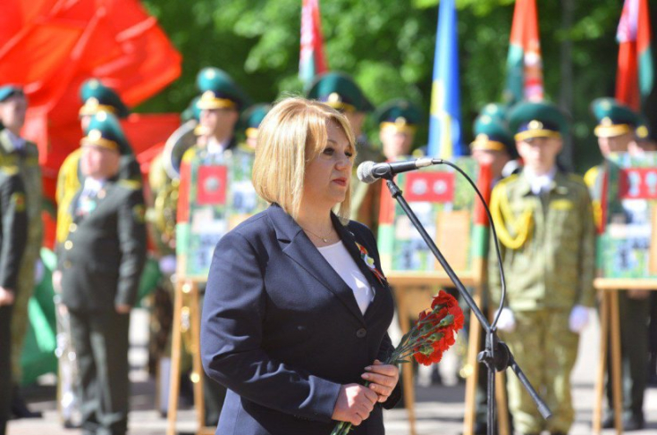 Член Совета Республики Л.Сапего приняла участие в торжественном митинге и церемонии возложения венков, цветов к Мемориальному комплексу