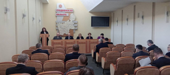 Состоялось заседание Президиума Гродненского областного Совета депутатов с участием членов Совета Республики Павла Ошурика и Андрея Жамойды