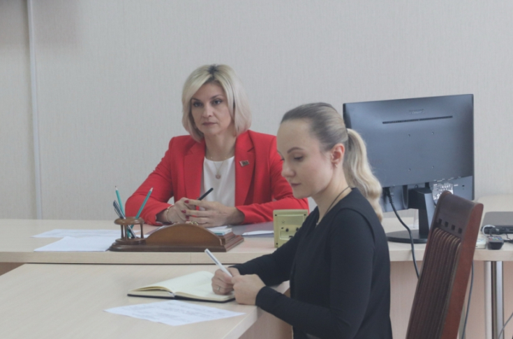 Член Совета Республики К.Пантюхова провела прием граждан в Гомельском облисполкоме