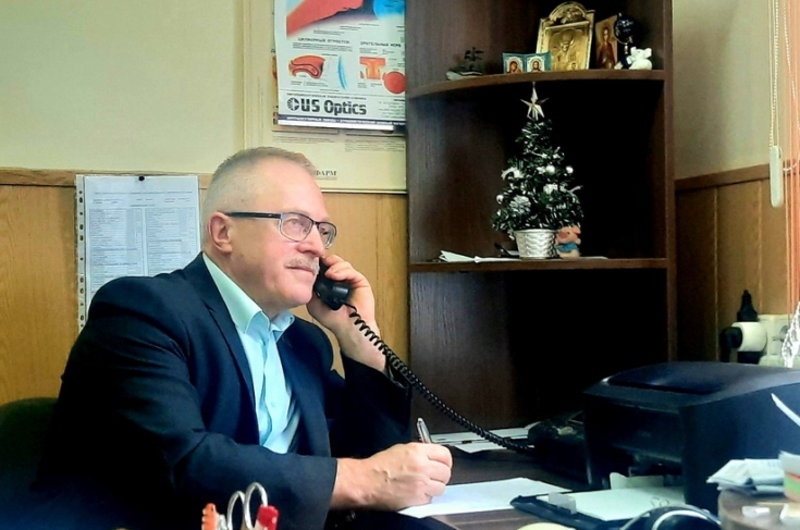 Член Совета Республики Владимир Котович провел «прямую телефонную линию» для жителей Буда-Кошелевского района