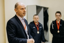 А.Кушнаренко встретился с победителями высшей лиги чемпионата г.Могилева по мини-футболу
