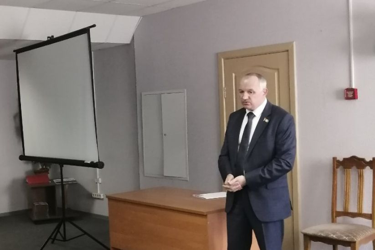 Член Президиума Совета Республики В.Татаринович встретился с трудовым коллективом