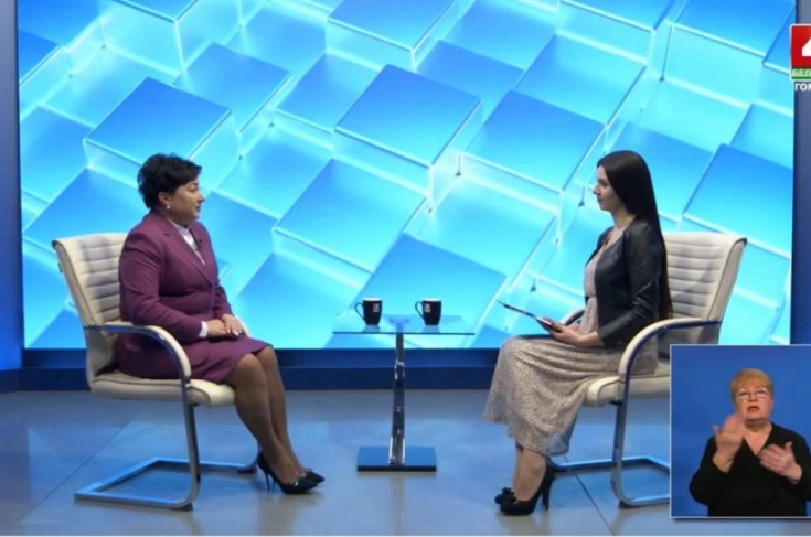 Член Совета Республики А.Смоляк приняла участие в телепрограмме на канале «Беларусь 4. Гомель»