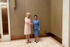 Член Президиума Совета Республики Т.Рунец встретилась с Председателем Сената Олий Мажлиса Республики Узбекистан Т.Нарбаевой
