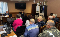 Член Президиума Совета Республики Леонид Заяц встретился с трудовым коллективом ООО "Ельсклес"