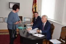 Член Президиума Совета Республики С.Рачков провел выездной прием граждан в г. Белыничи