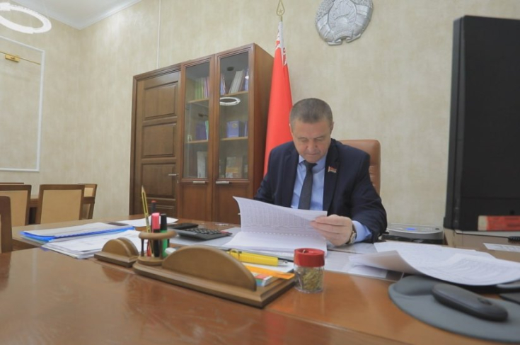 Член Президиума Совета Республики Л.Заяц обсудил с генеральным директором ГО «Белводхоз» итоги выполнения работ по мелиорации земель и задачи на перспективу