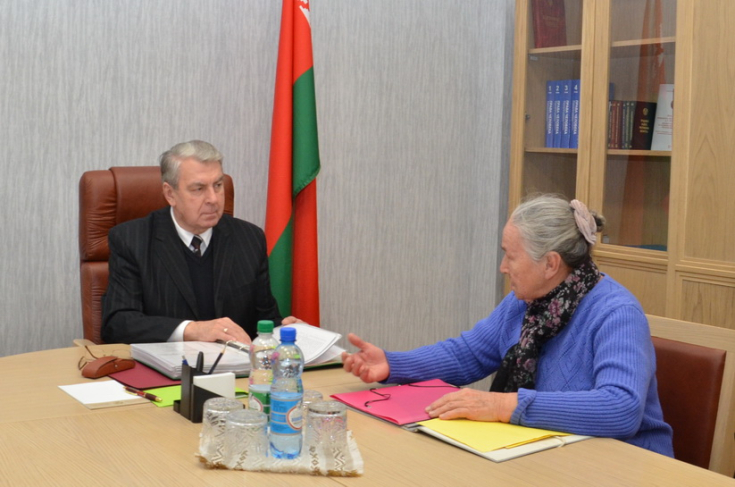 Член Президиума Совета Республики Казаровец Н.В. провел личный прием граждан