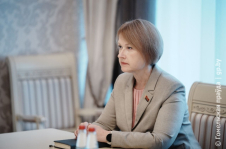 Член Совета Республики Е.Зенкевич
приняла участие во встрече с председателем
партии «Белая Русь» О.Чемодановой
